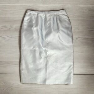 Bergamo by Ebi Vintage Silk Pencil Skirt Sky Blue Sz 8